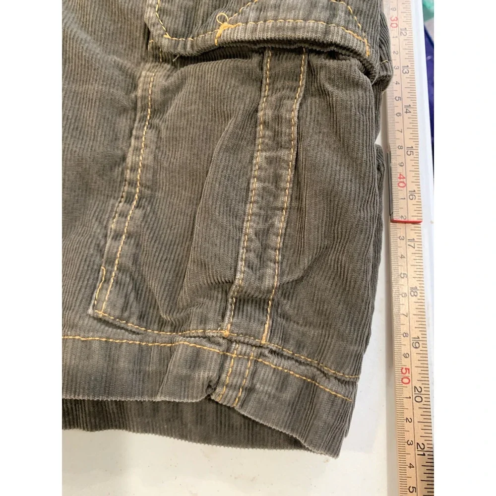 Territory Ahead Corduroy Cargo Shorts 35 Cotton Gorpcore Earthy Utility Mens